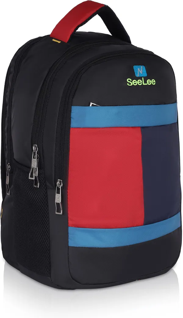 Black_&_Red_&_Blue_Premium_Polyester_,_Nylon_&_Pu_Backpack_For_Men