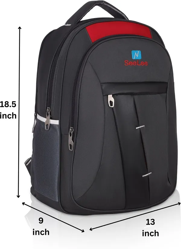 Grey_Premium_Polyester_,_Nylon_&_Pu_Backpack_For_Men