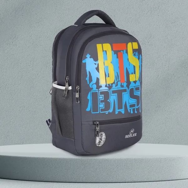 Grey_Premium_Polyester_,_Nylon_&_Pu_Backpack_For_Men_&_Women