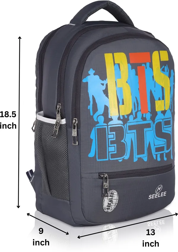 Grey_Premium_Polyester_,_Nylon_&_Pu_Backpack_For_Men_&_Women
