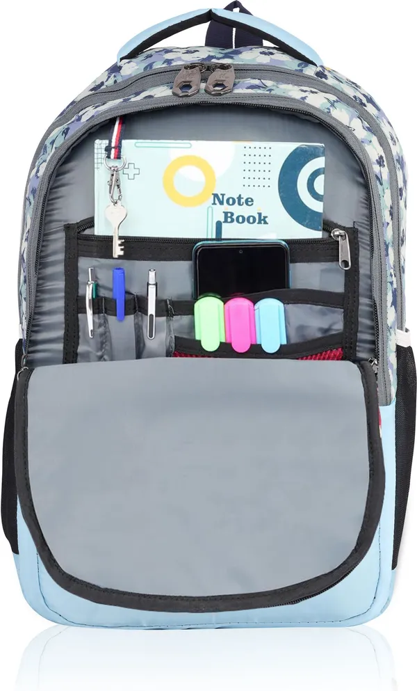 White_Premium_Polyester_,_Nylon_&_Pu_Backpack_For_Men_&_Women