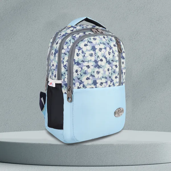 White_Premium_Polyester_,_Nylon_&_Pu_Backpack_For_Men_&_Women