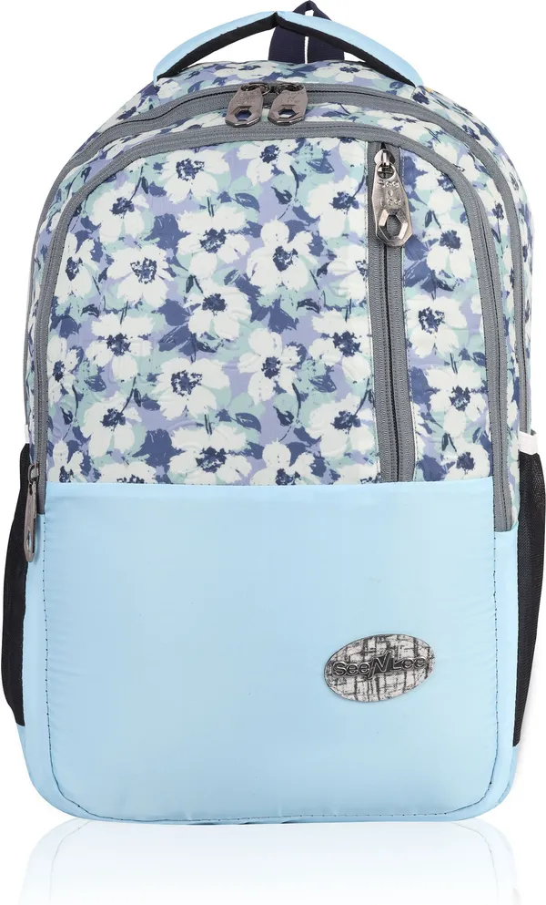 White_Premium_Polyester_,_Nylon_&_Pu_Backpack_For_Men_&_Women