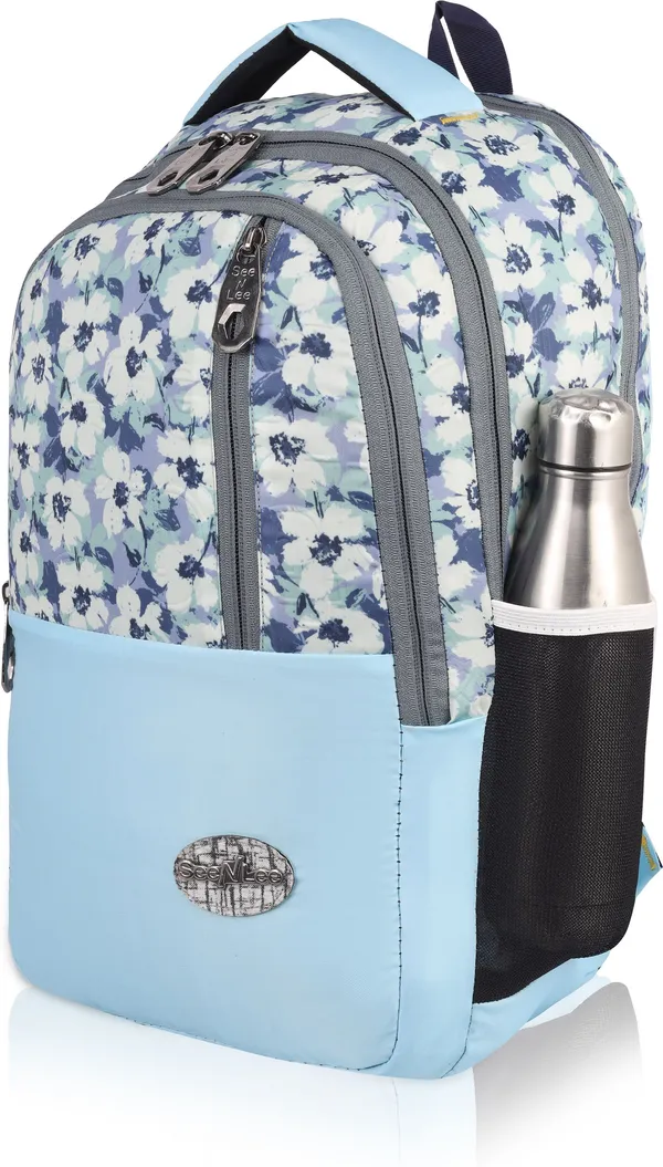 White_Premium_Polyester_,_Nylon_&_Pu_Backpack_For_Men_&_Women
