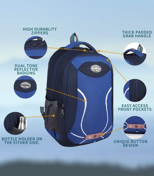 Blue_Premium_Polyester_&_Pu_Backpack_For_Men_&_Women