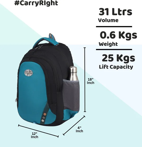Blue__Premium_Polyester_&_Pu_Backpack_For_Men_&_Women