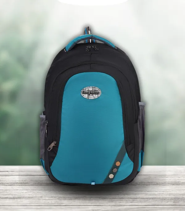 Blue__Premium_Polyester_&_Pu_Backpack_For_Men_&_Women