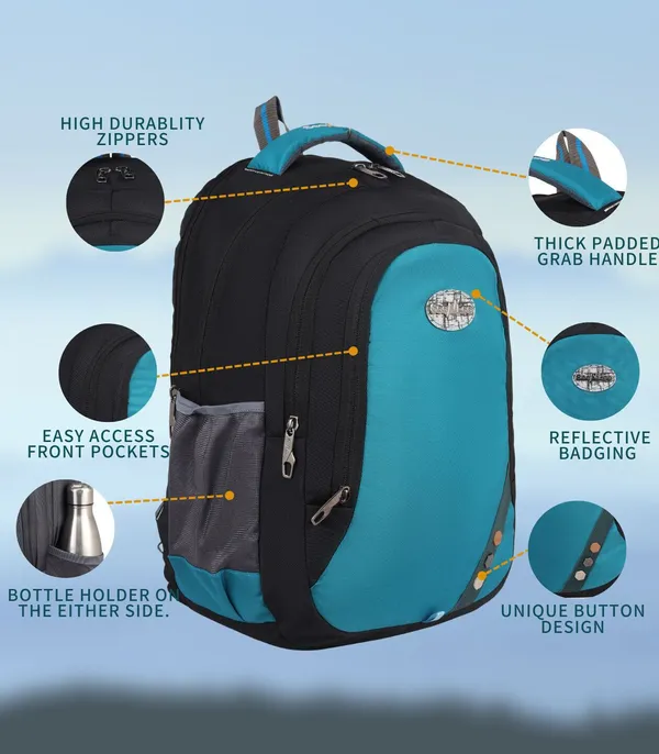 Blue__Premium_Polyester_&_Pu_Backpack_For_Men_&_Women