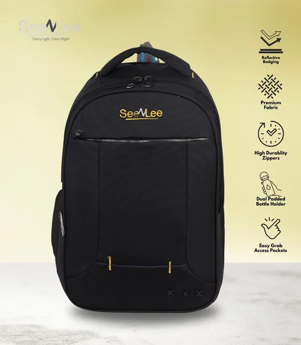 Black_Premium_Pu_&_Polyester_Backpack_For_Men_&_Women