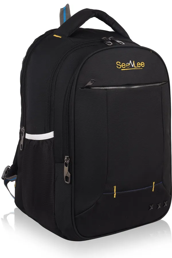 Black_Premium_Pu_&_Polyester_Backpack_For_Men_&_Women