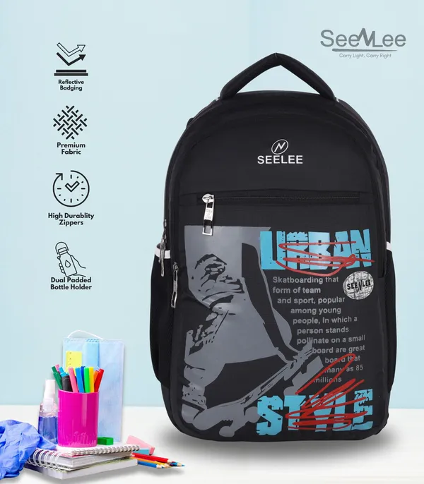 Black_Premium_Polyester_,_Nylon_&_Pu_Backpack_For_Boys_&_Girls