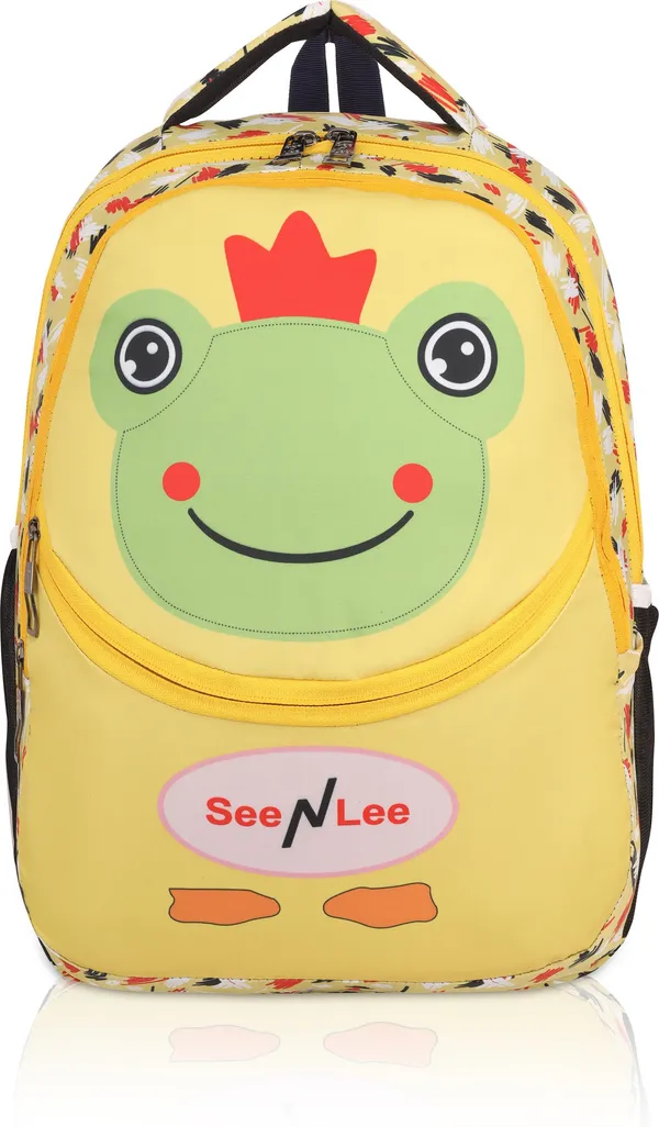 Yellow__Premium_Polyester_,_Nylon_&_Pu_Backpack_For_Boys_&_Girls