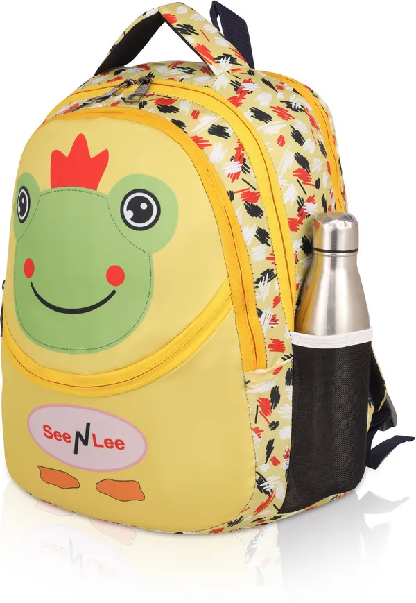 Yellow__Premium_Polyester_,_Nylon_&_Pu_Backpack_For_Boys_&_Girls