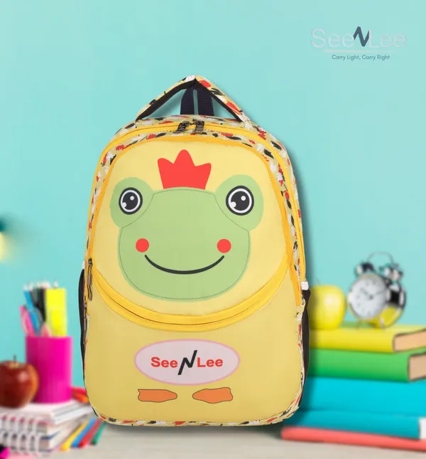 Yellow__Premium_Polyester_,_Nylon_&_Pu_Backpack_For_Boys_&_Girls