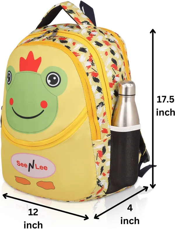 Yellow__Premium_Polyester_,_Nylon_&_Pu_Backpack_For_Boys_&_Girls