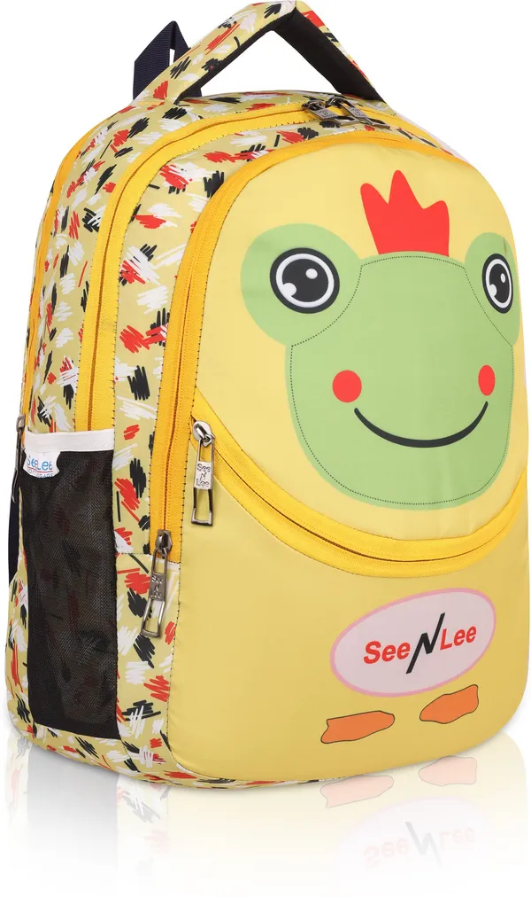 Yellow__Premium_Polyester_,_Nylon_&_Pu_Backpack_For_Boys_&_Girls