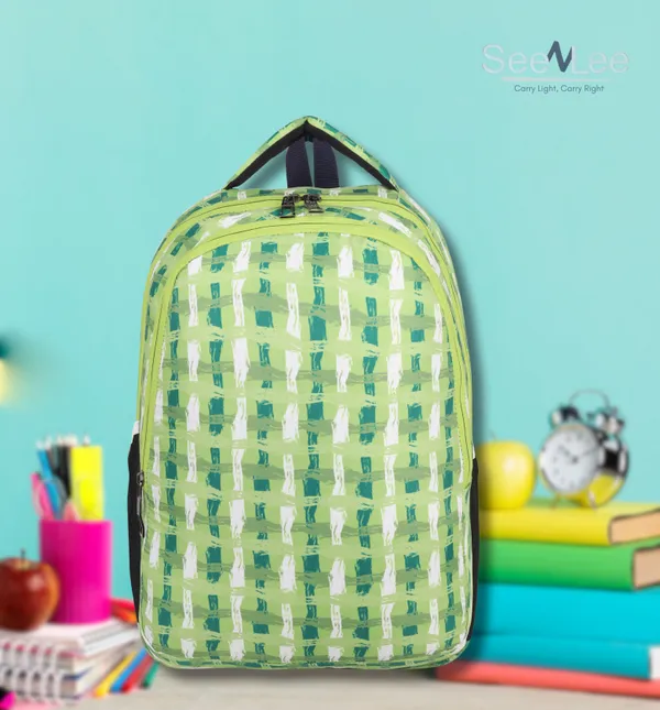 Green_Premium_Polyester_,_Nylon_&_Pu_Backpack_For_Boys_&_Girls