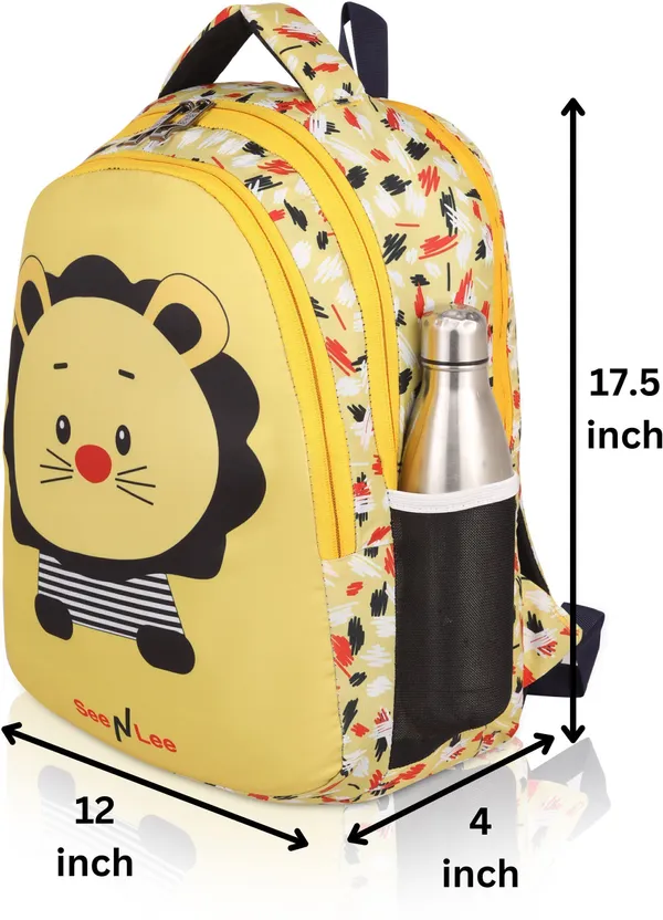 Yellow_Premium_Polyester_,_Nylon_&_Pu_Backpack_For_Boys_&_Girls
