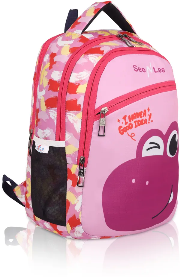 Pink_Premium_Polyester_,_Nylon_&_Pu_Backpack_For_Boys_&_Girls