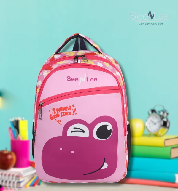 Pink_Premium_Polyester_,_Nylon_&_Pu_Backpack_For_Boys_&_Girls
