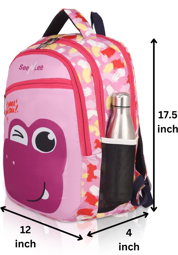 Pink_Premium_Polyester_,_Nylon_&_Pu_Backpack_For_Boys_&_Girls