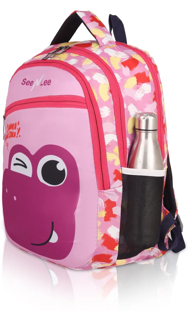 Pink_Premium_Polyester_,_Nylon_&_Pu_Backpack_For_Boys_&_Girls