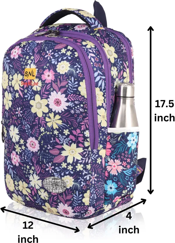 Purple_Premium_Polyester_,_Nylon_&_Pu_Backpack_For_Girls