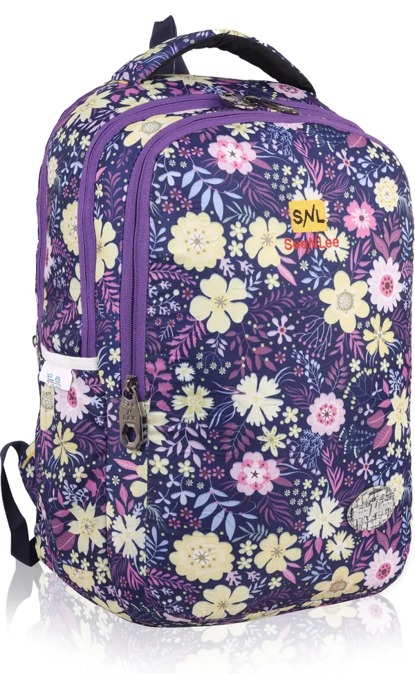 Purple_Premium_Polyester_,_Nylon_&_Pu_Backpack_For_Girls