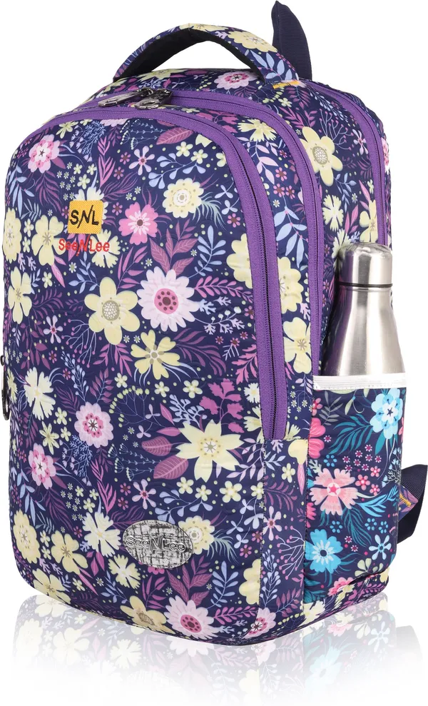 Purple_Premium_Polyester_,_Nylon_&_Pu_Backpack_For_Girls