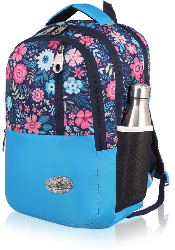 Blue_Premium_Fabric_,_Pu_&_Polyester_Backpack_For_Girls