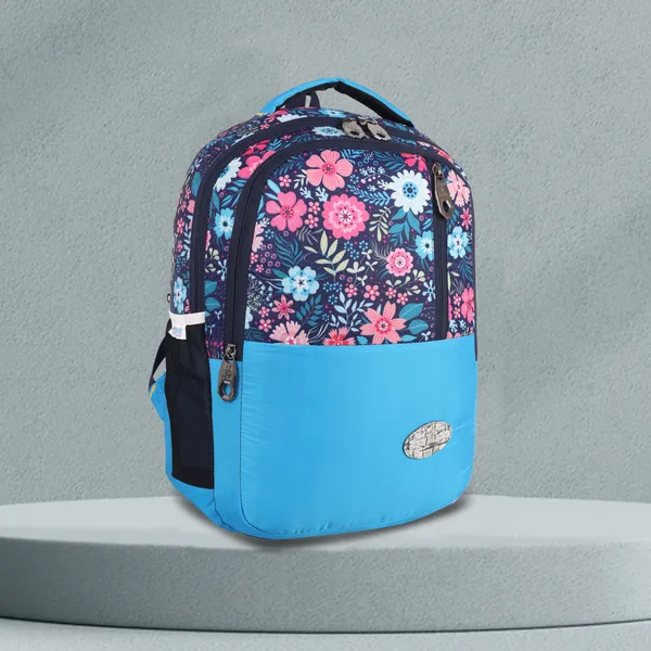 Blue_Premium_Fabric_,_Pu_&_Polyester_Backpack_For_Girls