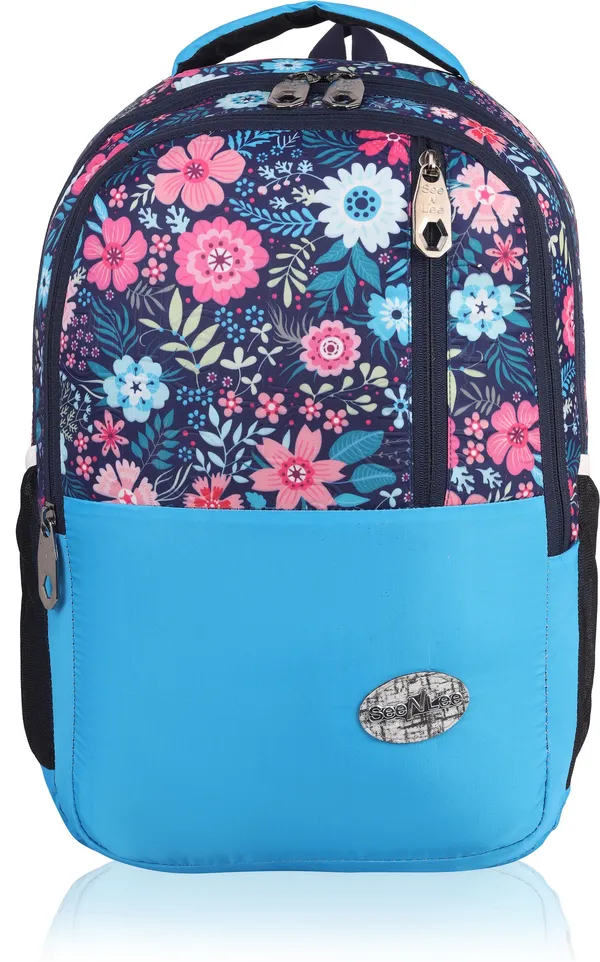 Blue_Premium_Fabric_,_Pu_&_Polyester_Backpack_For_Girls