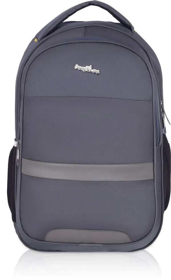 Grey_Premium_Polyester_,_Nylon_&_Pu_Backpack_For_Men
