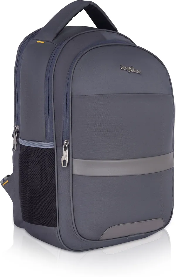 Grey_Premium_Polyester_,_Nylon_&_Pu_Backpack_For_Men