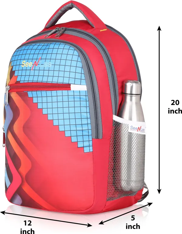 Red_Premium_Polyester_,_Nylon_&_Pu_Backpack_For_Men_&_Women