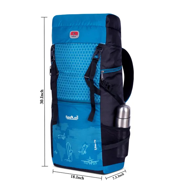 SeenLee_70L_Travel_&_Trekking_Backpack_for_Men_&_Women_|_Waterproof_Lightweight_Hiking_Rucksack_with_Multi-Pocket_Storage_|_Camping_&_Outdoor_Backpack_(Sky_Blue)