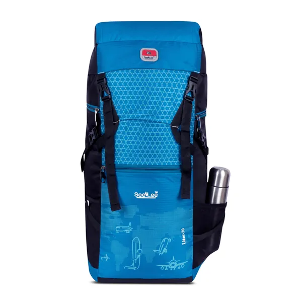 SeenLee_70L_Travel_&_Trekking_Backpack_for_Men_&_Women_|_Waterproof_Lightweight_Hiking_Rucksack_with_Multi-Pocket_Storage_|_Camping_&_Outdoor_Backpack_(Sky_Blue)