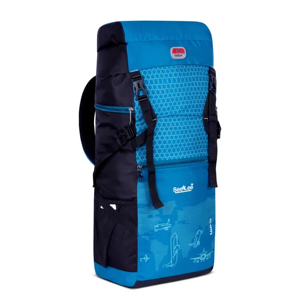 SeenLee_70L_Travel_&_Trekking_Backpack_for_Men_&_Women_|_Waterproof_Lightweight_Hiking_Rucksack_with_Multi-Pocket_Storage_|_Camping_&_Outdoor_Backpack_(Sky_Blue)