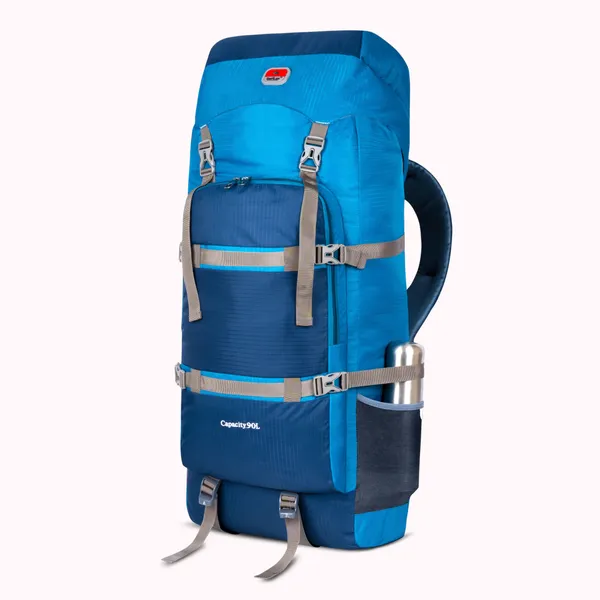SeenLee_90L_Travel_&_Trekking_Backpack_for_Men_&_Women_|_Extra-Large_Waterproof_Hiking_Rucksack_with_Multi-Strap_Support_&_Storage_|_Camping_&_Outdoor_Backpack_(Blue)