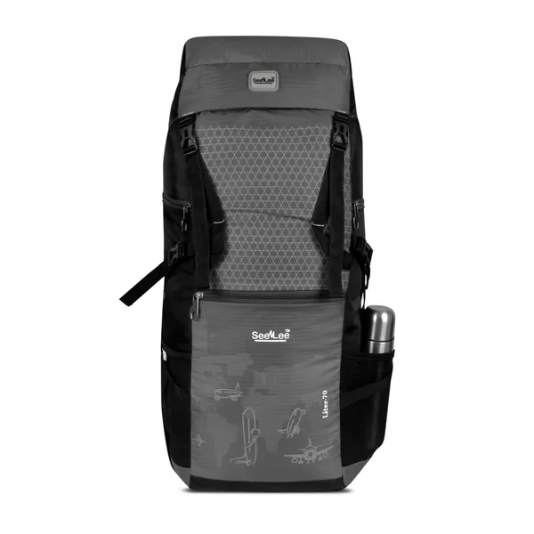 SeenLee_70L_Travel_&_Trekking_Backpack_for_Men_&_Women_|_Waterproof_Lightweight_Hiking_Rucksack_with_Multi-Pocket_Storage_|_Camping_&_Outdoor_Backpack_(Grey)