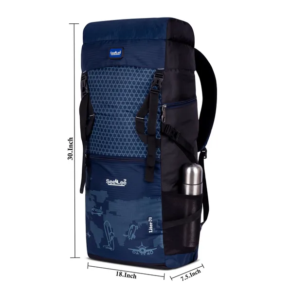 SeenLee_70L_Travel_&_Trekking_Backpack_for_Men_&_Women_|_Waterproof_Lightweight_Hiking_Rucksack_with_Multi-Pocket_Storage_|_Camping_&_Outdoor_Backpack_(Navy_Blue)