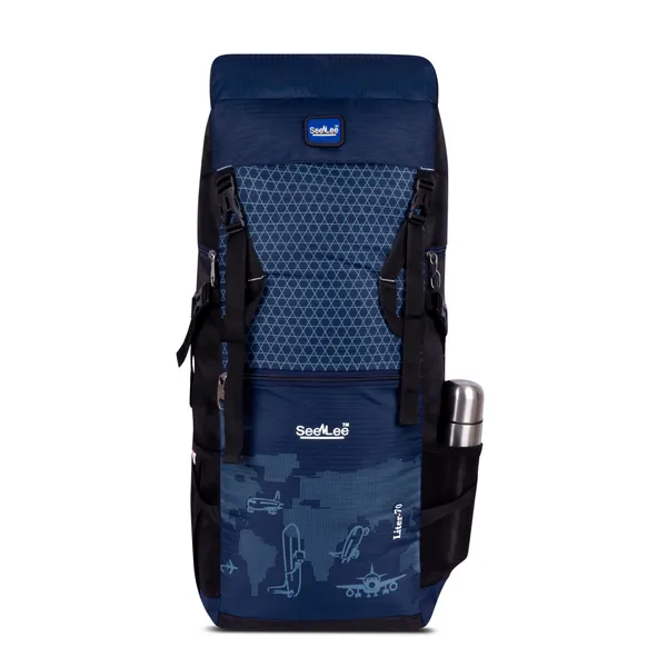 SeenLee_70L_Travel_&_Trekking_Backpack_for_Men_&_Women_|_Waterproof_Lightweight_Hiking_Rucksack_with_Multi-Pocket_Storage_|_Camping_&_Outdoor_Backpack_(Navy_Blue)