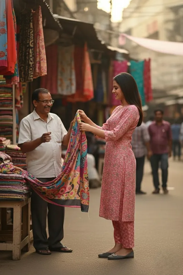 Cotton_Printed_Pink_Straight_Kurti