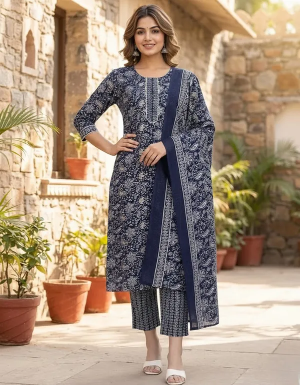 Navy_Blue_Cotton_Blend_Suit_Set_with_Dupatta
