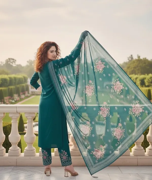 Stylish_Mint_Green_Geometric_Print_Silk_Blend_Kurta_Set