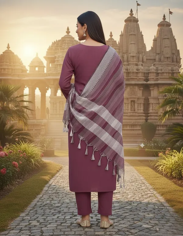Purple_Cotton_Kurta_Set_with_Mirror_Work_&_Dupatta
