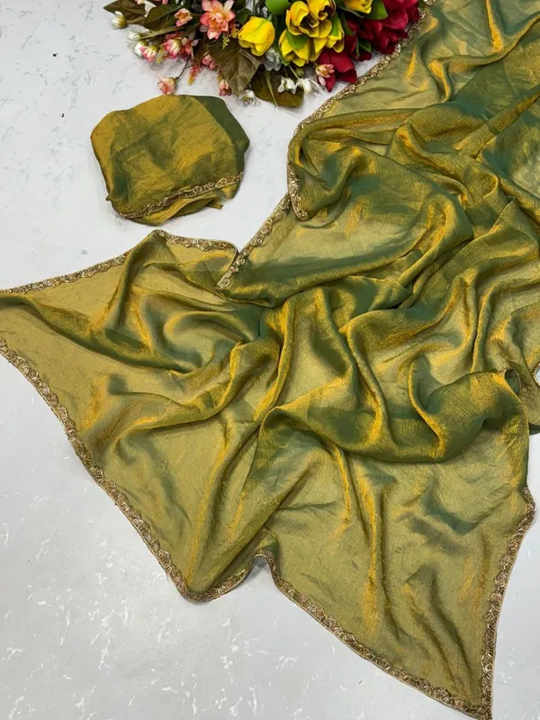 Ethereal_Dual-Tone_Metallic_Shimmer_Saree_in_Teal_and_Antique_Gold_–_Hand-Woven_Tissue_Silk_with_Intricate_Zari_Border_and_Matching_Blouse_Piece