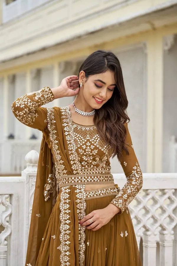 Royal_Scarlet_Georgette_Floor-Length_Anarkali_with_Intricate_Silver_Zari_Foliage_Embroidery_and_Ruffled_Sleeves