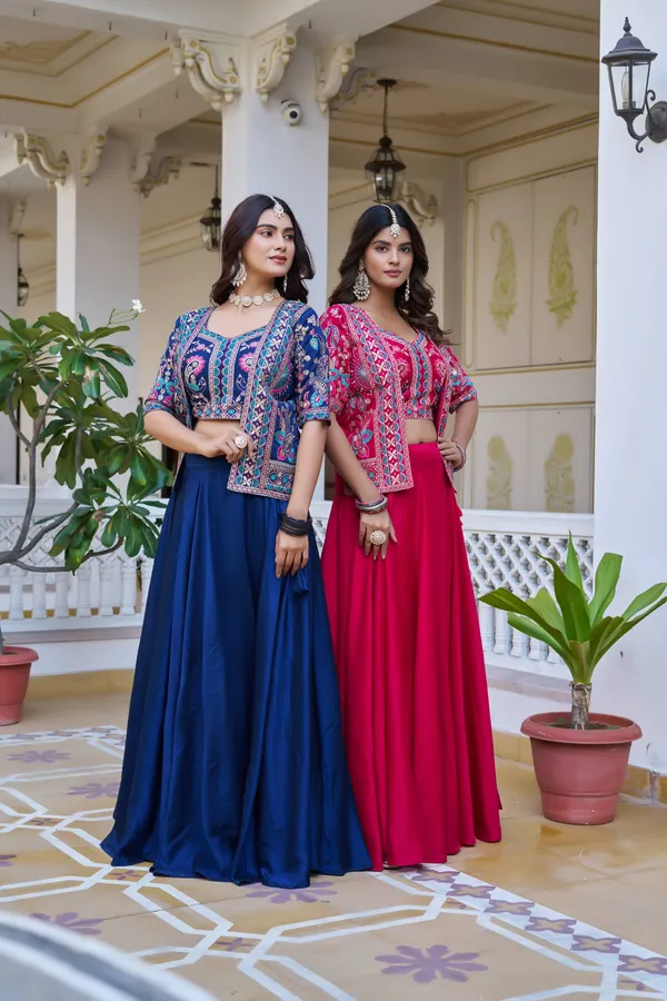 Fuchsia_Pink_Embroidered_Jacket-Style_Lehenga_Choli_Set