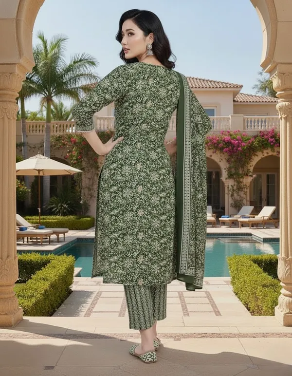 Green_Cotton_Blend_Suit_Set_with_Dupatta